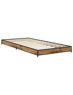 Struttura del letto Legno antico 80 x 200 cm 2