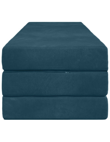 Divano Letto Pieghevole 180 x 67 x 45 cm Blu