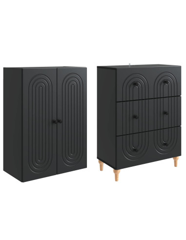 Set di armadi 2 pcs 66 x 34,5 x 90 cm Legno ingegnerizzato