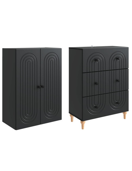 Set di armadi 2 pcs 66 x 34,5 x 90 cm Legno ingegnerizzato