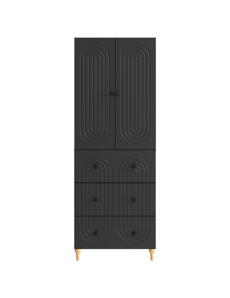 Set di armadi 2 pcs 66 x 34,5 x 90 cm Legno ingegnerizzato