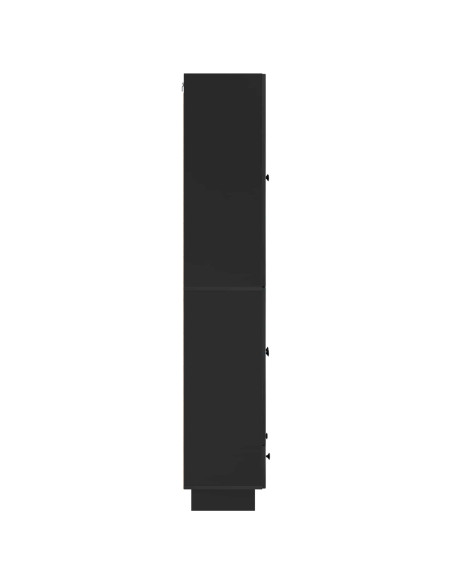 Set di armadi 2 pcs Nero 66 x 34,5 x 95 cm Legno ingegnerizzato