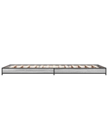 Struttura del letto Sonoma grigio 80 x 200 cm