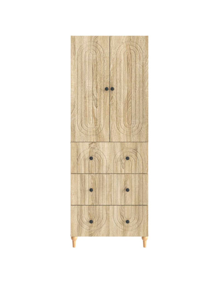 Set di armadi 2 pcs 66 x 34,5 x 90 cm Legno ingegnerizzato