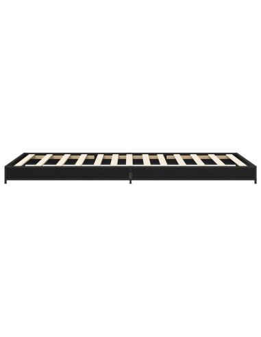 Struttura del letto Rovere Nero 80 x 200 cm