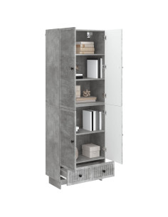 Set di armadi 2 pcs Grigio Cemento 66 x 34,5 x 95 cm 2