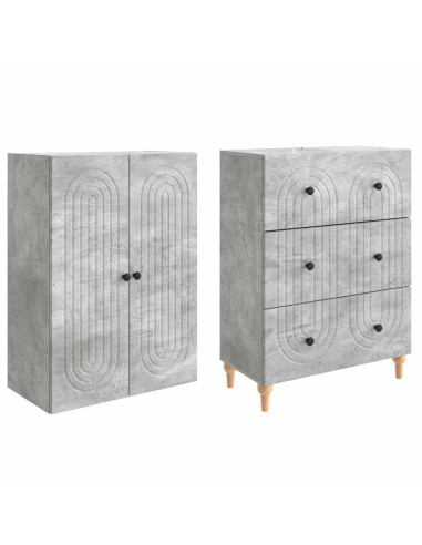 Set di armadi 2 pcs 66 x 34,5 x 90 cm Legno ingegnerizzato