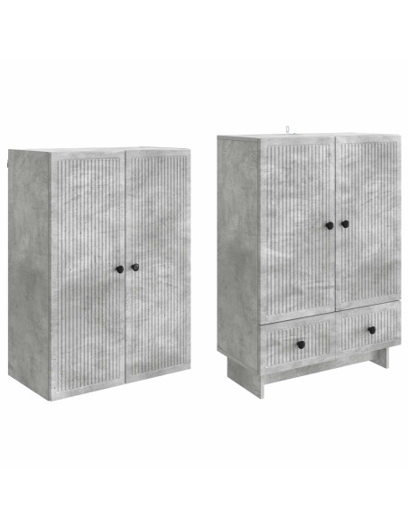 Set di armadi 2 pcs Grigio Cemento 66 x 34,5 x 95 cm