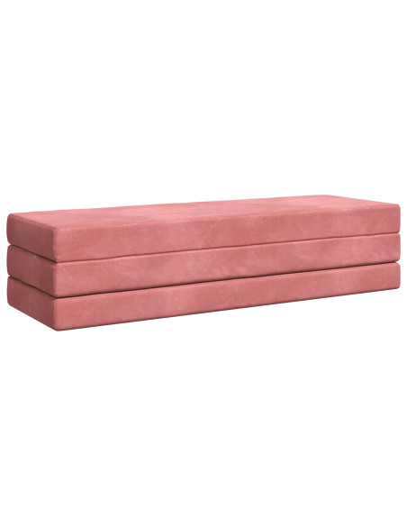 Divano Letto Pieghevole 180 x 67 x 45 cm Rosa