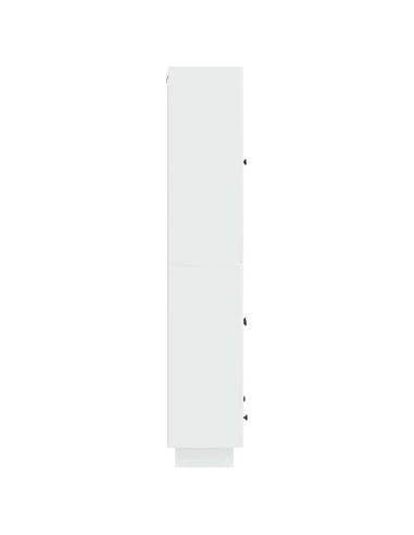 Set di armadi 2 pcs Bianco Lucido 66 x 34,5 x 95 cm