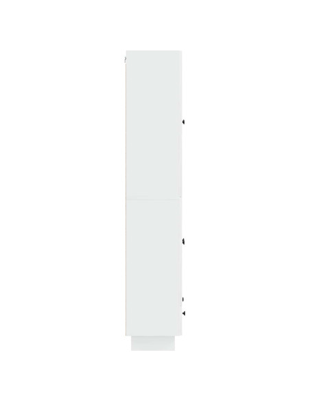 Set di armadi 2 pcs Bianco Lucido 66 x 34,5 x 95 cm
