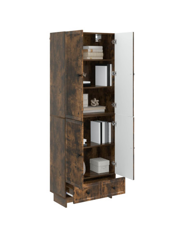 Set di armadi 2 pcs Rovere Fumo 66 x 34,5 x 95 cm