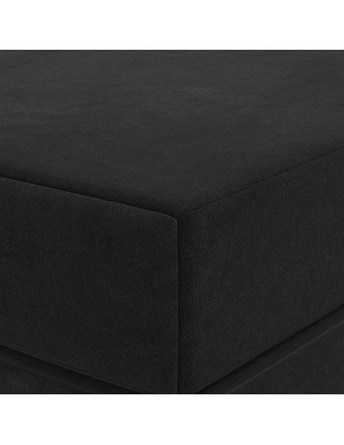 Divano Letto Pieghevole 180 x 67 x 45 cm Nero