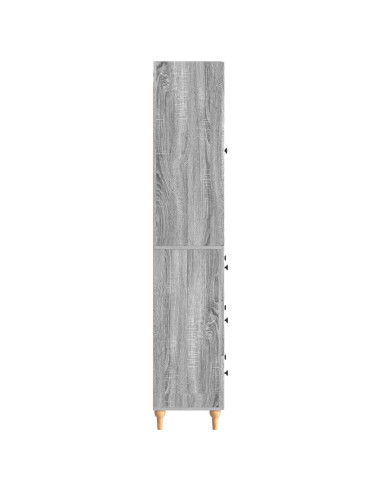 Set di armadi 2 pcs Sonoma grigio 66 x 34,5 x 90 cm