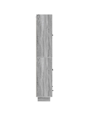 Set di armadi 2 pcs Sonoma grigio 66 x 34,5 x 95 cm