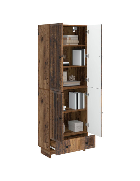 Set di armadi 2 pcs Legno antico 66 x 34,5 x 95 cm
