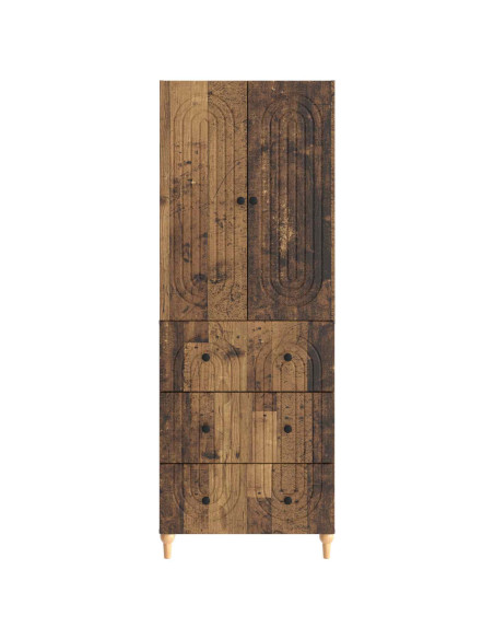 Set di armadi 2 pcs 66 x 34,5 x 90 cm Legno ingegnerizzato