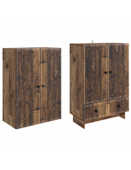 Set di armadi 2 pcs Legno antico 66 x 34,5 x 95 cm