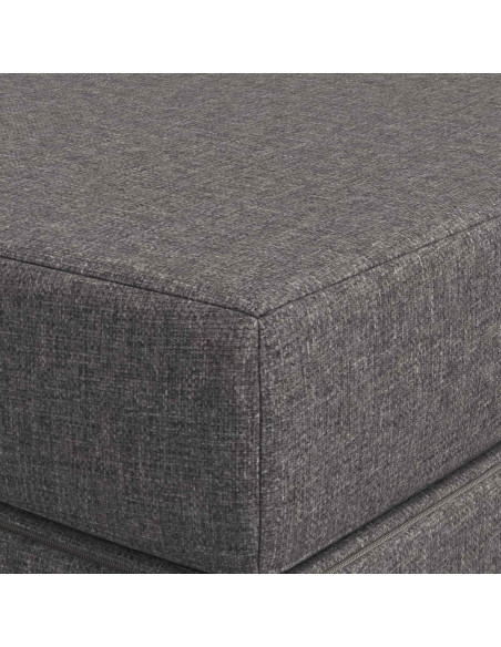 Divano Letto Pieghevole 200 x 67 x 45 cm Grigio Chiaro