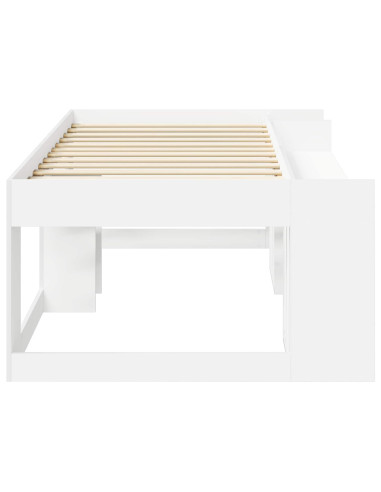 Telaio del letto con storage Bianco 98.5 x 200 cm