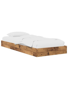 Struttura letto a pavimento Legno antico 80 x 200 cm
