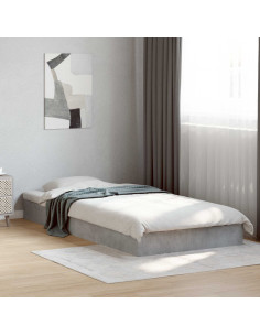 Struttura letto a pavimento Grigio Cemento 80 x 200 cm