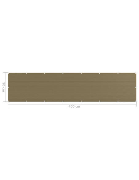 Paravento da Balcone Grigio Talpa 90x400 cm in HDPE