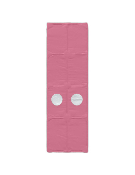 Letto con Tunnel 4 pcs Bianco e Rosa Legno ingegnerizzato
