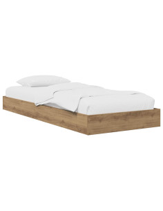 Struttura letto a pavimento Rovere Artigianale 80 x 200 cm
