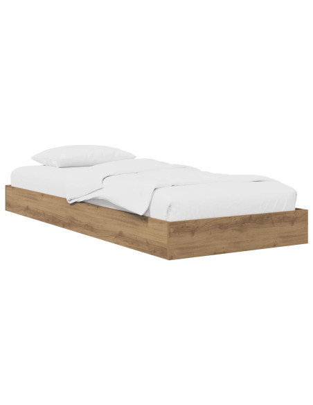 Struttura letto a pavimento Rovere Artigianale 80 x 200 cm
