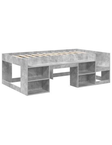 Telaio del letto con storage Grigio Cemento 98.5 x 200 cm