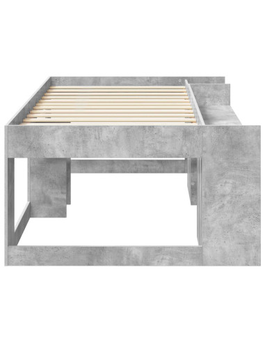 Telaio del letto con storage Grigio Cemento 98.5 x 200 cm