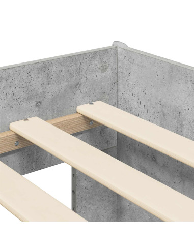 Telaio del letto con storage Grigio Cemento 98.5 x 200 cm