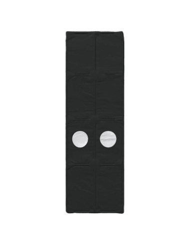 Letto con Tunnel 4 pcs Bianco e Nero Legno ingegnerizzato