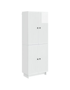 Set di armadi 2 pcs Bianco Lucido 66 x 34,5 x 90 cm