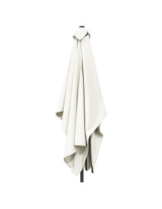 Ombrello da giardino 200 x 300 cm Poliestere Rettangolare Crema 2