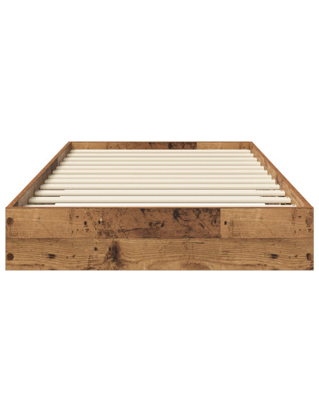 Struttura letto a pavimento Legno antico 80 x 200 cm