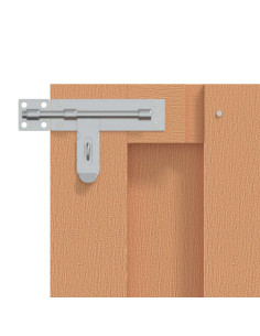 Cancello da giardino 100 x 60 cm WPC e Alluminio Marrone 2