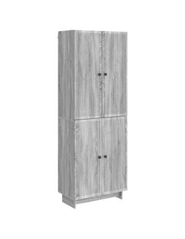 Set di armadi 2 pcs Sonoma grigio 66 x 34,5 x 90 cm
