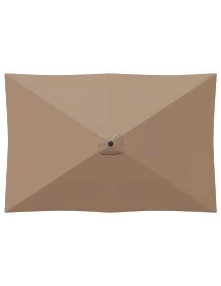 Ombrello da giardino 200 x 300 cm Poliestere Rettangolare