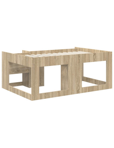 Telaio del letto con storage Rovere Sonoma 80 x 160 cm