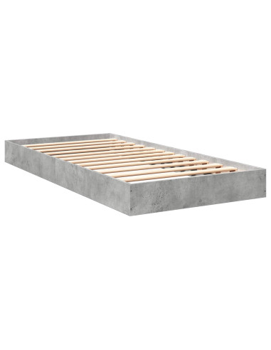 Struttura letto a pavimento Grigio Cemento 80 x 200 cm