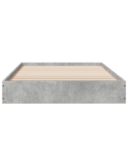 Struttura letto a pavimento Grigio Cemento 80 x 200 cm