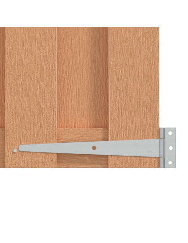 Cancello da giardino 100 x 100 cm WPC e Alluminio Marrone