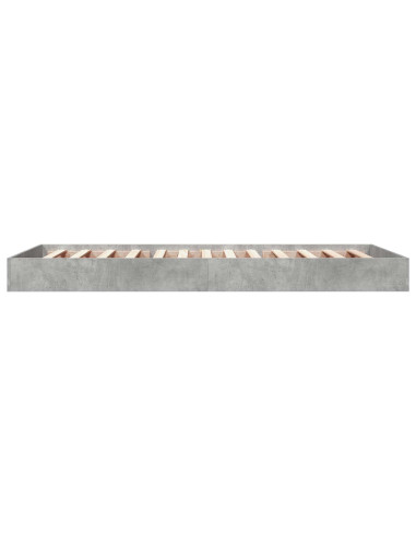 Struttura letto a pavimento Grigio Cemento 80 x 200 cm