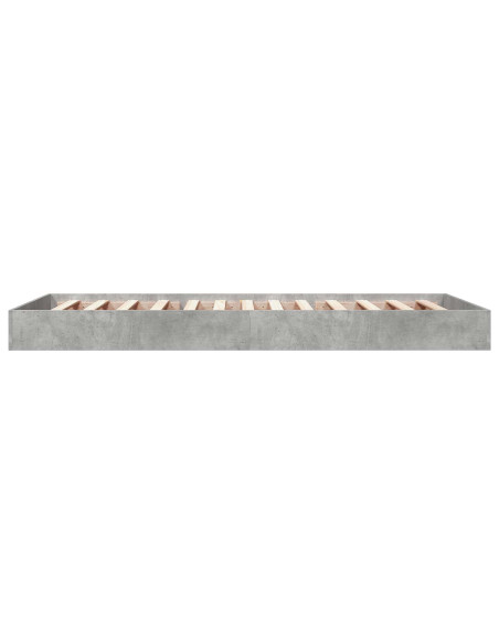 Struttura letto a pavimento Grigio Cemento 80 x 200 cm