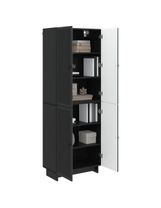 Set di armadi 2 pcs Nero 66 x 34,5 x 90 cm Legno ingegnerizzato 2