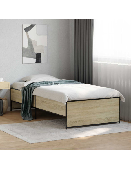 Struttura del letto Rovere Sonoma 80 x 200 cm