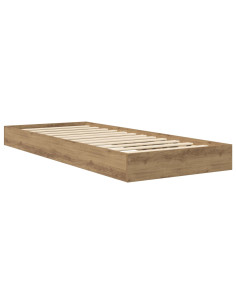 Struttura letto a pavimento Rovere Artigianale 80 x 200 cm 2