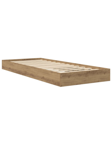 Struttura letto a pavimento Rovere Artigianale 80 x 200 cm